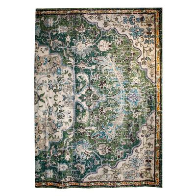 Safavieh Blue and Green Traditional Runner