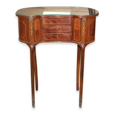 Small Antique Kidney Shaped Table