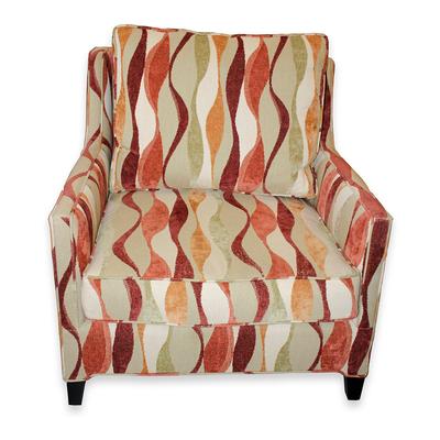 Oversize Club Modern Wave Upholstery Chair