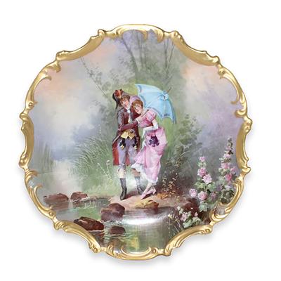  Limoges Hand Painted Hanging Plate