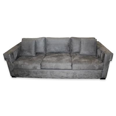 Grey Custom Microfiber Sofa 
