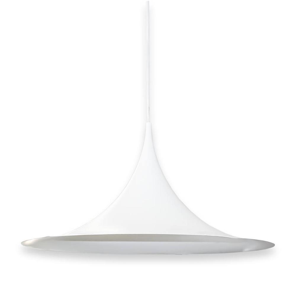  Design Within Reach White Semi Pendant Lamp
