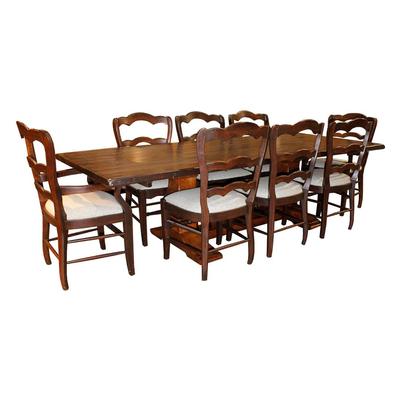 Ralph Lauren Plank Dining Table with 8 Chairs
