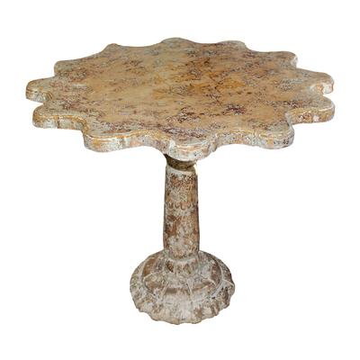 Scalloped Accent Table