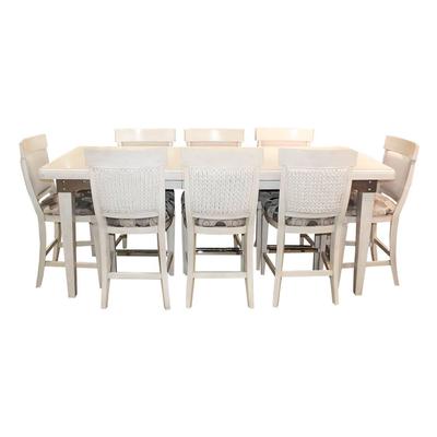 American Drew Off White Pub Table and Chairs
