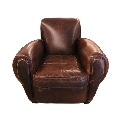Restoration Hardware Leather Club Chair