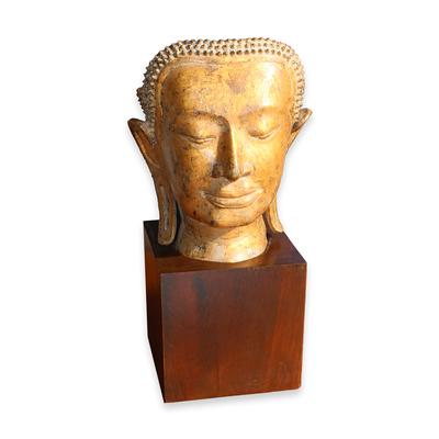 Thai Buddha Head Cachepot 