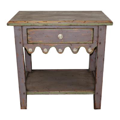 Two Toned Shabby Chic End Table