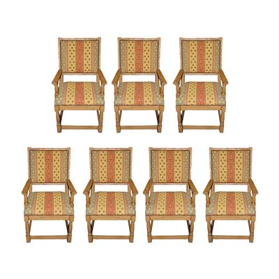 Set of 7 Kilim Dining Chairs