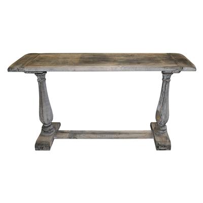 Rustic Gray Washed Console