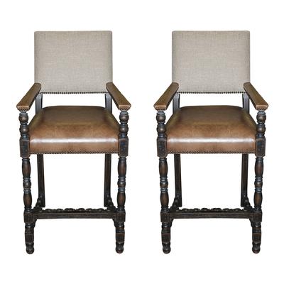 Pair of Hooker Country Comfort Barstools