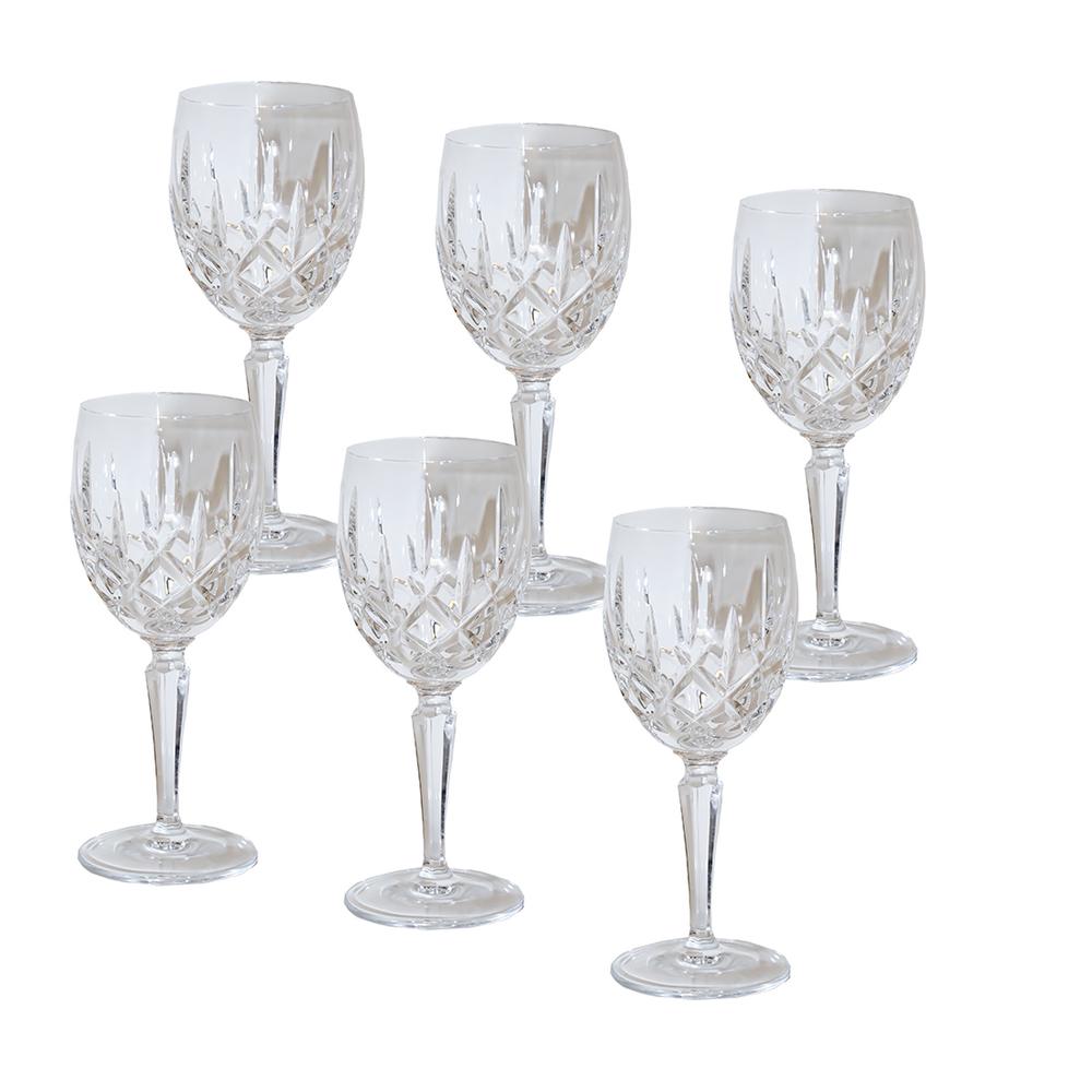  Set Of 6 Anne Crystal Wine Glasses
