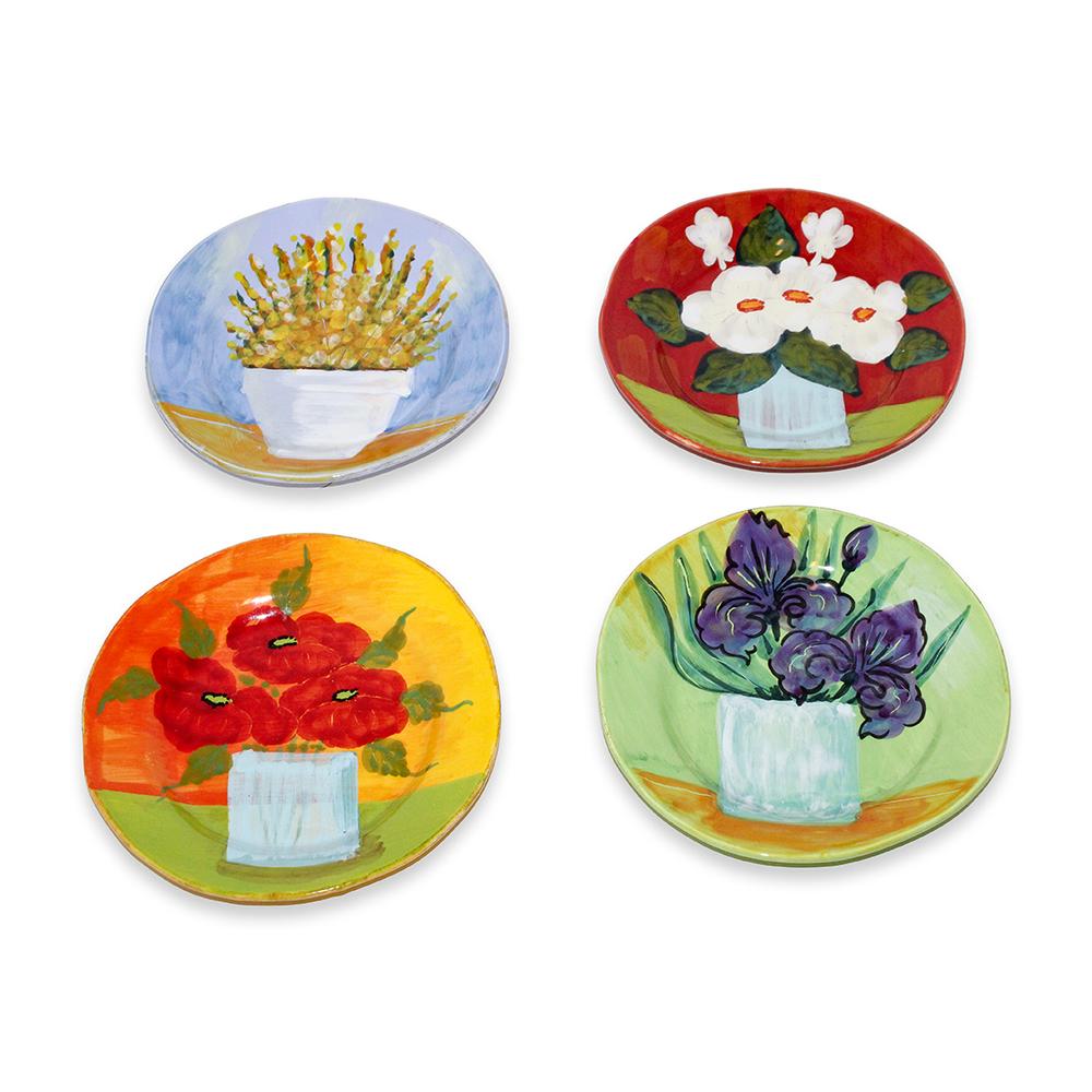  Vietri Flower Plates