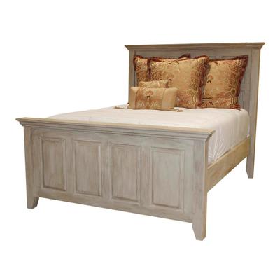 Washed Wood Queen Bed Frame