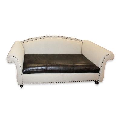 Massoud Leather & Fabric Sofa 