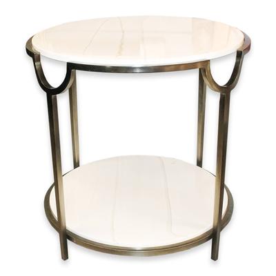 Bernhardt Double Layer Marble End Table