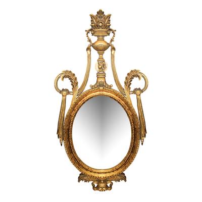 English Gold Wood Gilt Mirror