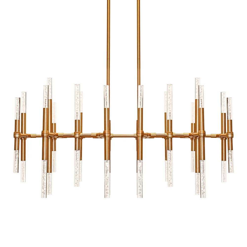  Turin Led Brass Contemporary Chandelier