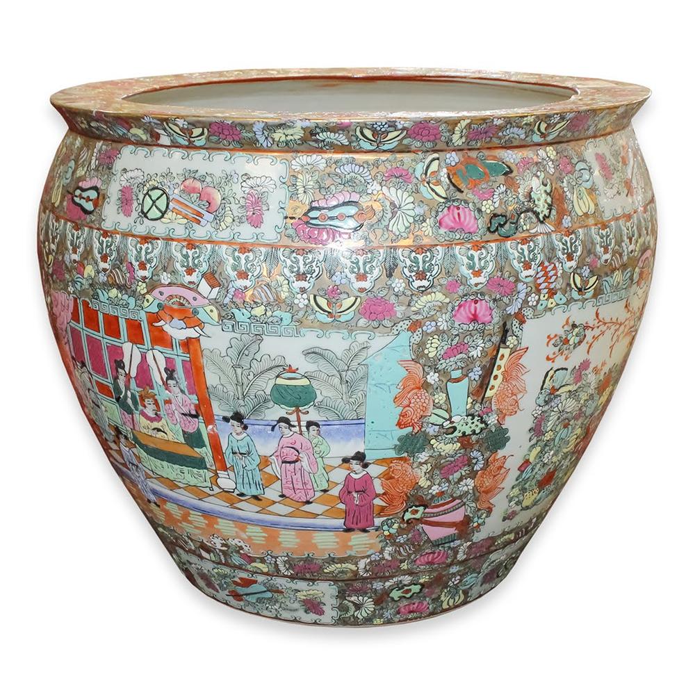  Hand Painted Ceramic Pot