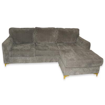 Ashley Brass Legs Sofa with Chaise