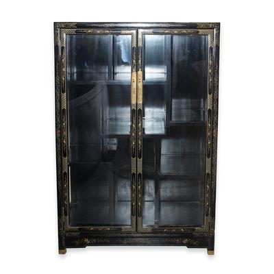  Asian Glass Door Display Cabinet