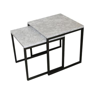 Pair of Marble Nesting Tables