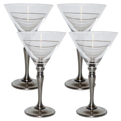 Match Set 4 of Crystal Martini Glasses