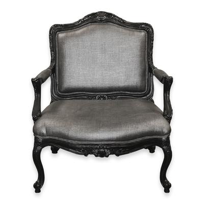 Woodmark Grey Fabric Chair and a Half