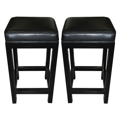 Pair of Tall Backless Barstools