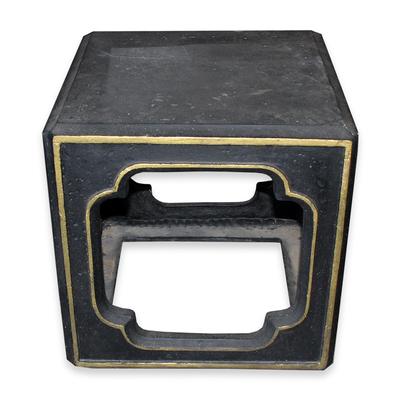 Horchow Black Gold outdoor Accent Table