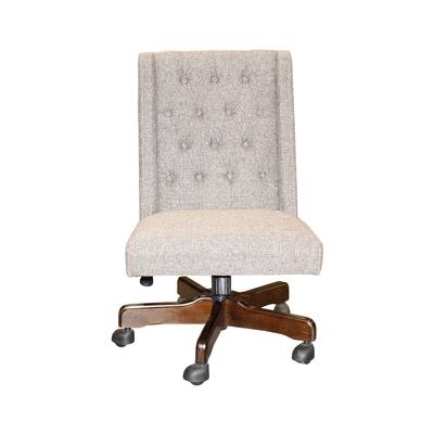 Ashley Grey Tufted Fabric Adjustable Office Chair 