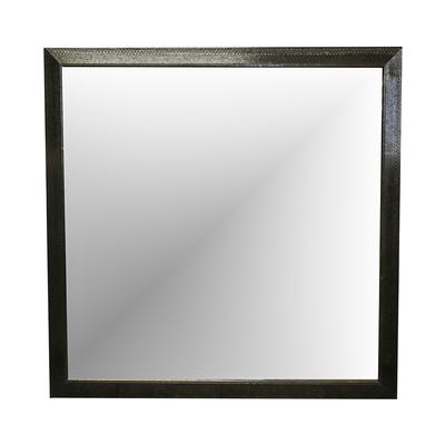 Large Black Lacquer Frame Mirror