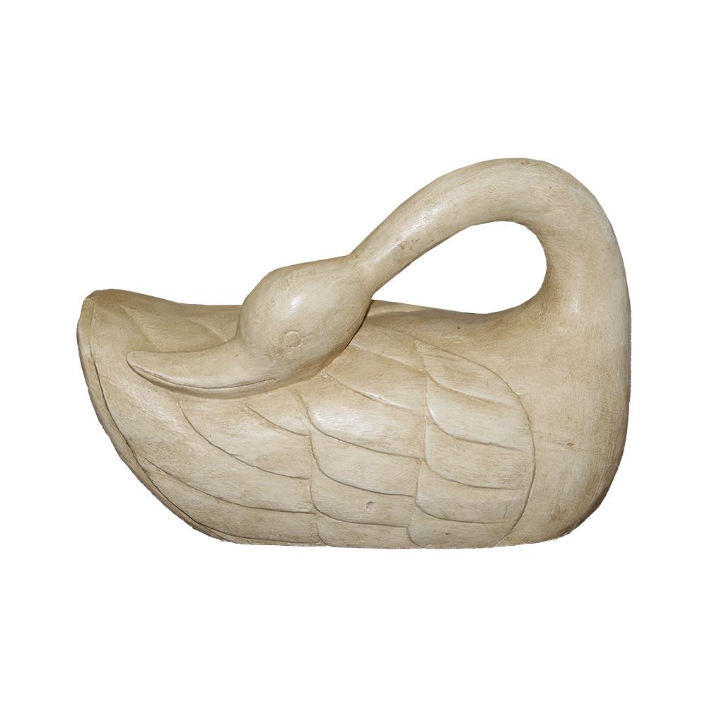  Large Carved Swan