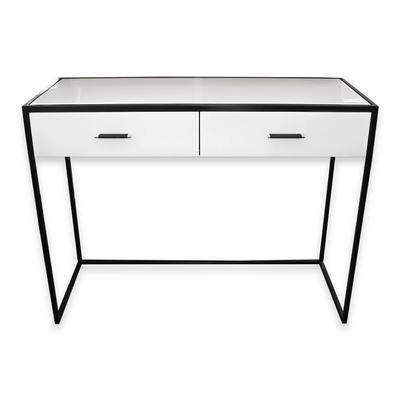 Black and White Glass Console