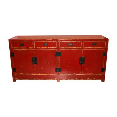 Shanxi Red Lacquered Console