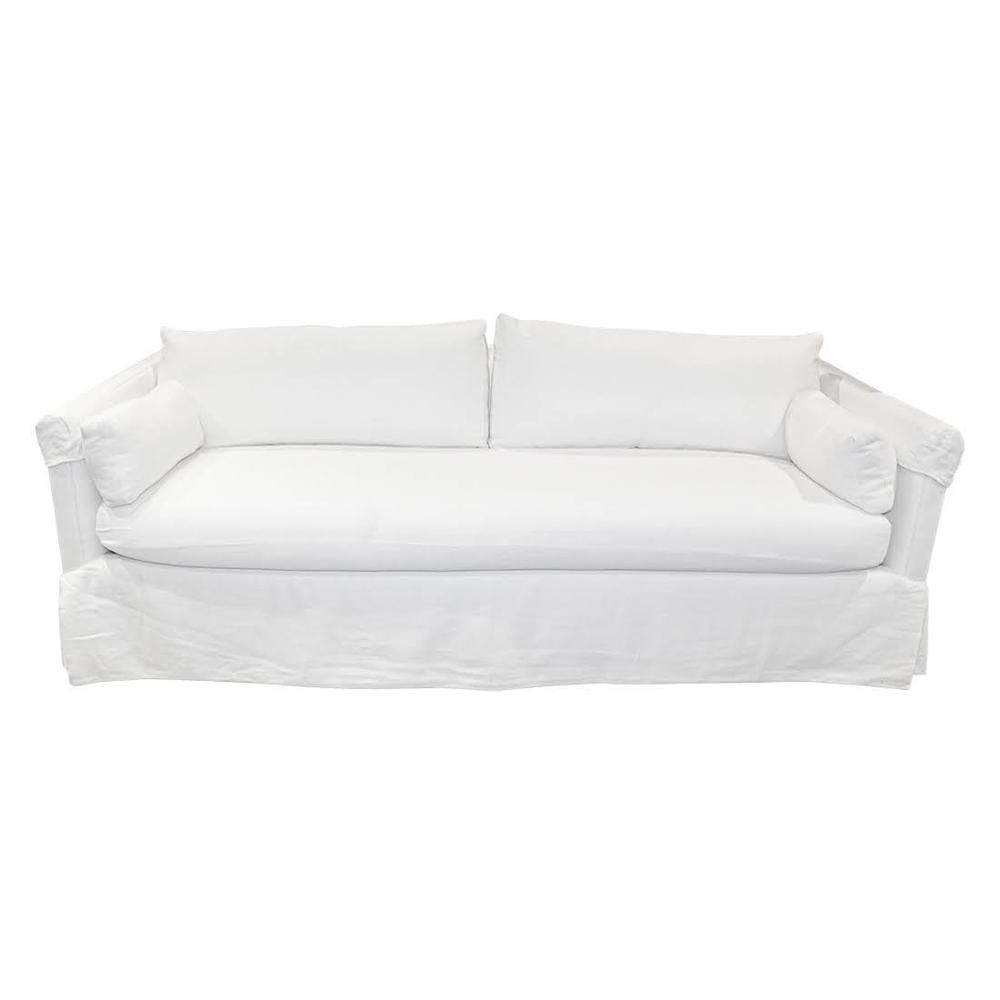  Pearson White Slipcover Fabric Sofa