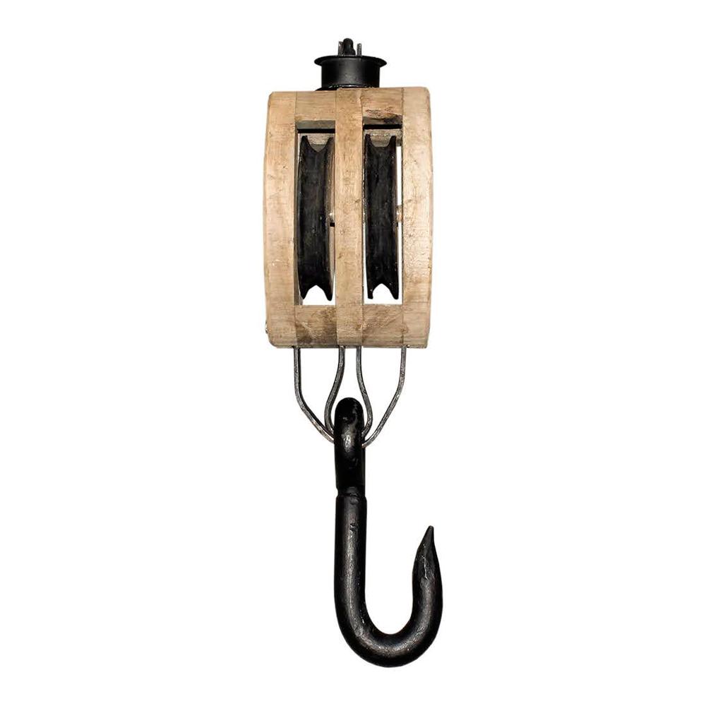  Wood And Iron Decor Pulley