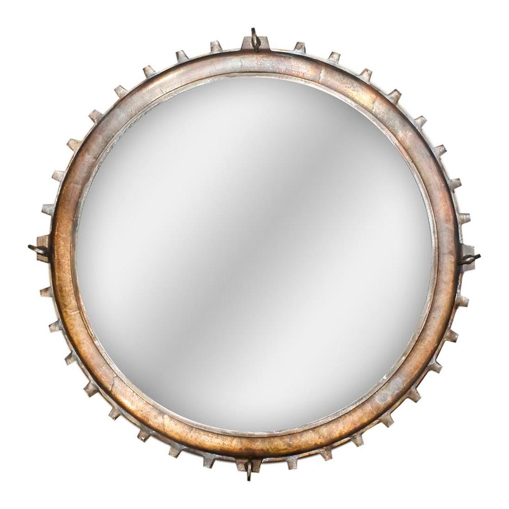  Round Gear Shaped Mirror