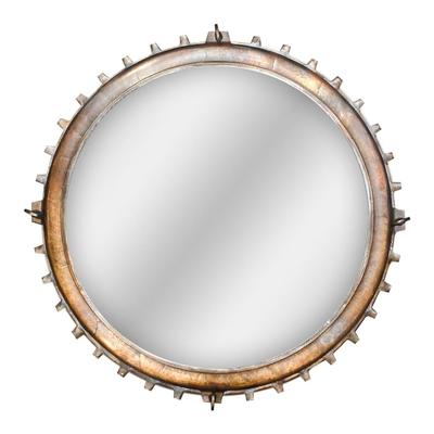 Round Gear Shaped Mirror