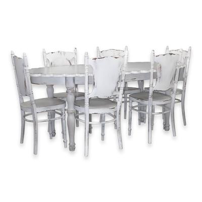 7 Piece Buying Design White Dining Set