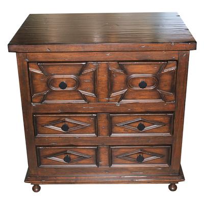 Tobacco Stain Western Nightstand