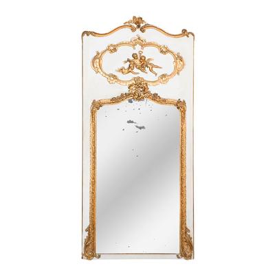 Eloquence Antique Louis XVI Trumeau Mirror