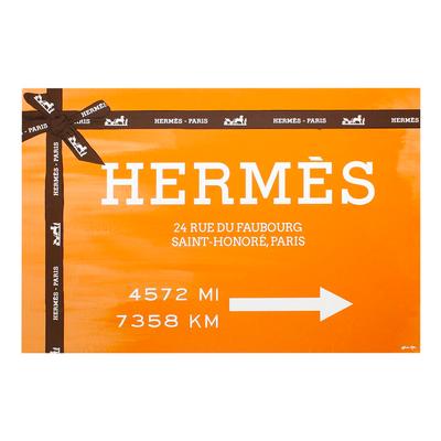 Hermes Orange Oliver Gal Road Sign