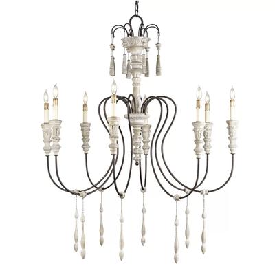 Currey and Company Blight Hannah Carve Accent Chandelier