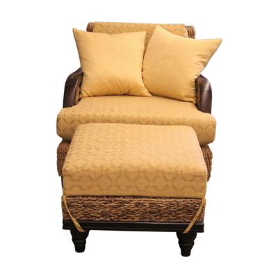  Seagrass Chair and Ottoman 