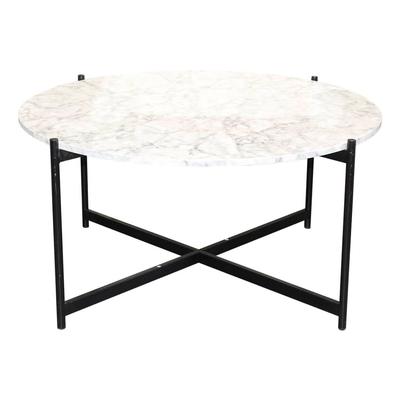 Round Marble Look Coffee Table