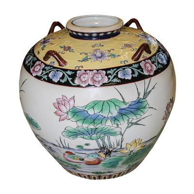 Round Asian Style Vase 