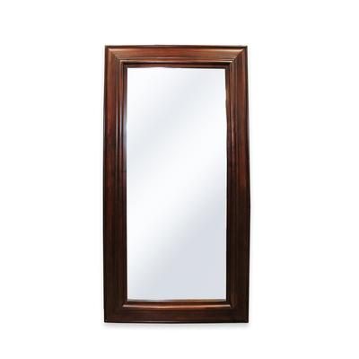 Brown Wood Framed Mirror 