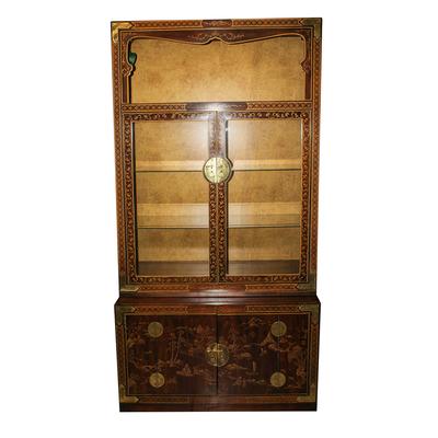 Drexel Heritage 2 Piece Chinoiserie Cabinet