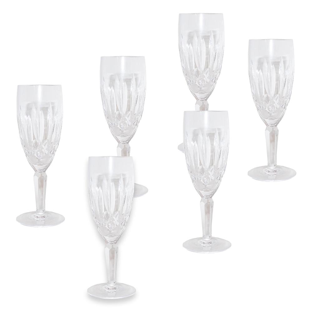  Set Of 6 Curraghmore Champagne Glasses